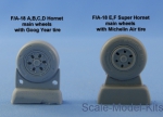 F/A-18 A/B/C/D Hornet wheels set - No mask series