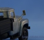 Photoetched set for ZiL-130 SSM model kit (mirrors, windscreen wipers, fuel tank cap)