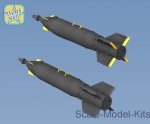 Set of two KAB-500L Laser Guided Bomb, resin, PE parts, decal