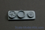 Wheels set for Focke-Wulf 190 A/F/G early main disk (with hole) with late (smooth)