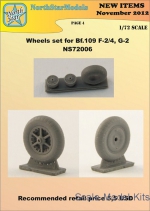 NS72006 Wheels set for Bf.109 F-2/4, G-2