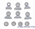 NS72040-a An-10 Cat, An-12 Cub wheels set - No mask series