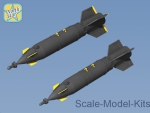 NS72075 Set of two KAB-500L Laser Guided Bomb, resin, PE parts, decal