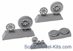 NS72154-a Wheels set for Vought F4U Corsair - No mask series