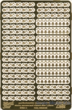 NSA350045 Photo-etched set - Portholes (side scuttles) with storm covers and visors for the French warships 1,