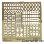 NSA700036 Photoetched set - Handwheels, ships davits fly wheels annunciators, keel blocks, life buoys