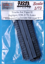 Detailing set: Tracks for Tiger II,Jagtiger,E50,E75,Lowe, transport Gg24/600/300, type 2, OKB Grigorov, Scale 1:72