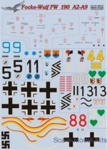 Decals / Mask: FW 190 А2-А9, Print Scale, Scale 1:48