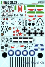 Decals / Mask: Fiat CR.32, Print Scale, Scale 1:72