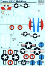 Decals / Mask: Curtiss SB2C Helldiver, Print Scale, Scale 1:72