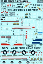 Decals / Mask: Decal 1/72 for USAF F-4 Phantom, Print Scale, Scale 1:72