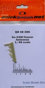 QBT48386 Su-24M Fencer antennas, for Trumpeter kit