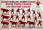 Jacobite Rebellion. Jacobite Cavalry. Bonnie Prince Charlie and Scottish Cavalry