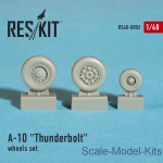 Detailing set: Wheels set for A-10 Thunderbolt (1/48), Reskit, Scale 1:48