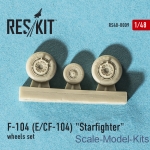 Wheels set for F-104 (E) and CF-104 Starfighter (1/48)