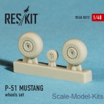 Wheels set for P-51 Mustang (1/48)