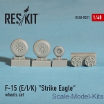 Detailing set: Wheels set for F-15 (E/I/K) Strike Eagle (1/48), Reskit, Scale 1:48