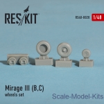 RS48-0028 Wheels set for Mirage III (B,C) (1/48)