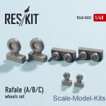 Detailing set: Wheels set for Rafale (A/B/C) (1/48), Reskit, Scale 1:48