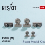 Detailing set: Wheels set for Rafale (M) (1/48), Reskit, Scale 1:48