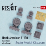 RS48-0071 Wheels set for North American F-100 