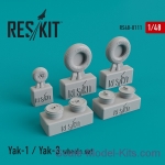 RS48-0111 Wheels set for Yak-1 / Yak-3