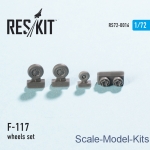 Detailing set: Wheels set for F-117 (1/72), Reskit, Scale 1:72