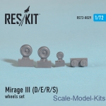 RS72-0029 Wheels set for Mirage III (D/E/R/S) (1/72)