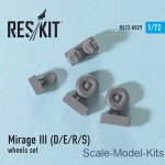 Wheels set for Mirage III (D/E/R/S) (1/72)