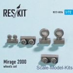 Detailing set: Wheels set for Mirage 2000 (1/72), Reskit, Scale 1:72
