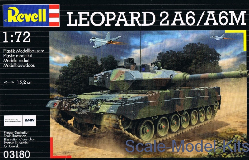 Revell - Leopard 2 A6M - plastic scale model kit in 1:72 scale (RV03180 ...