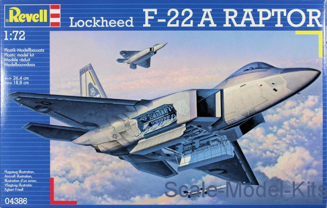 Revell - Lockheed F-22 Raptor - plastic scale model kit in 1:72 scale ...