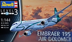 Civil aviation: Embraer 195, Revell, Scale 1:144