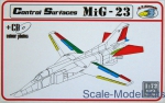 RVM-D72006 Detailing set 1/72 Mikoyan MiG-23 Control Surfaces