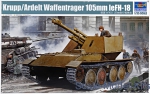 Artillery: Krupp Waffentrager 105mm leFH-17, Trumpeter, Scale 1:35