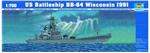 TR05706 1/700 Trumpeter 05706 US Battleship BB-64 Wisconsin 1991