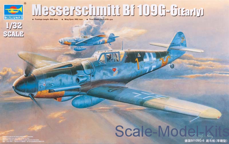 Trumpeter - Messerschmitt Bf 109G-6 (early) - plastic scale model kit ...