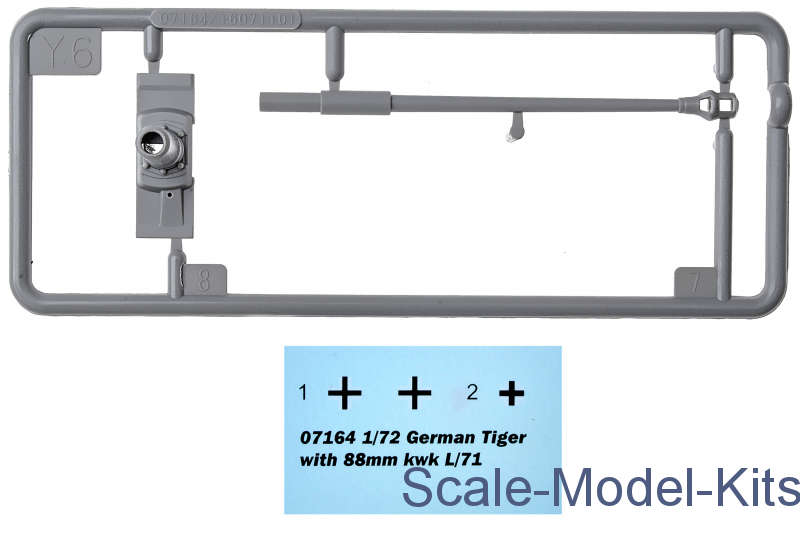 Trumpeter - German Tiger with 88mm kwk L/71 - plastic scale model