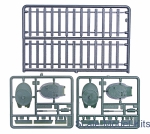 Biaxial armored carriages of type OB-3 with double T-26-1 conical turrets