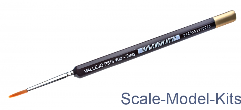 Vallejo - Round toray brush triangular handle #2 - plastic scale model kit  in scale (VLJ-P15002)//