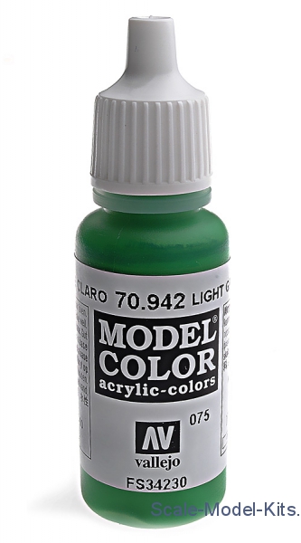 Vallejo - 075: Model Color 942-17ML. Light green - plastic scale model ...