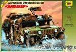 Troop-carrier armor: U.S. Army Humvee all-terrain vehicle, Zvezda, Scale 1:35